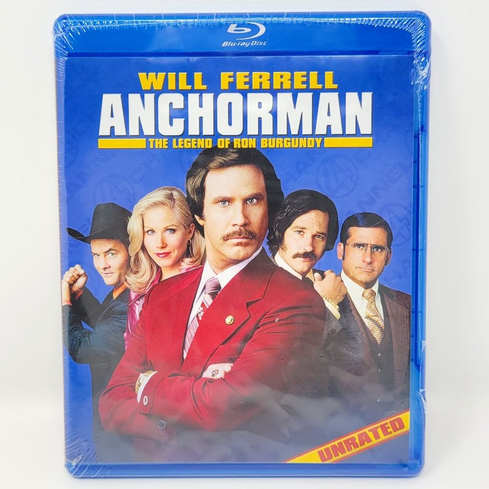 Anchorman: The Legend of Ron Burgundy (Unrated) [Blu-ray] New & Sealed